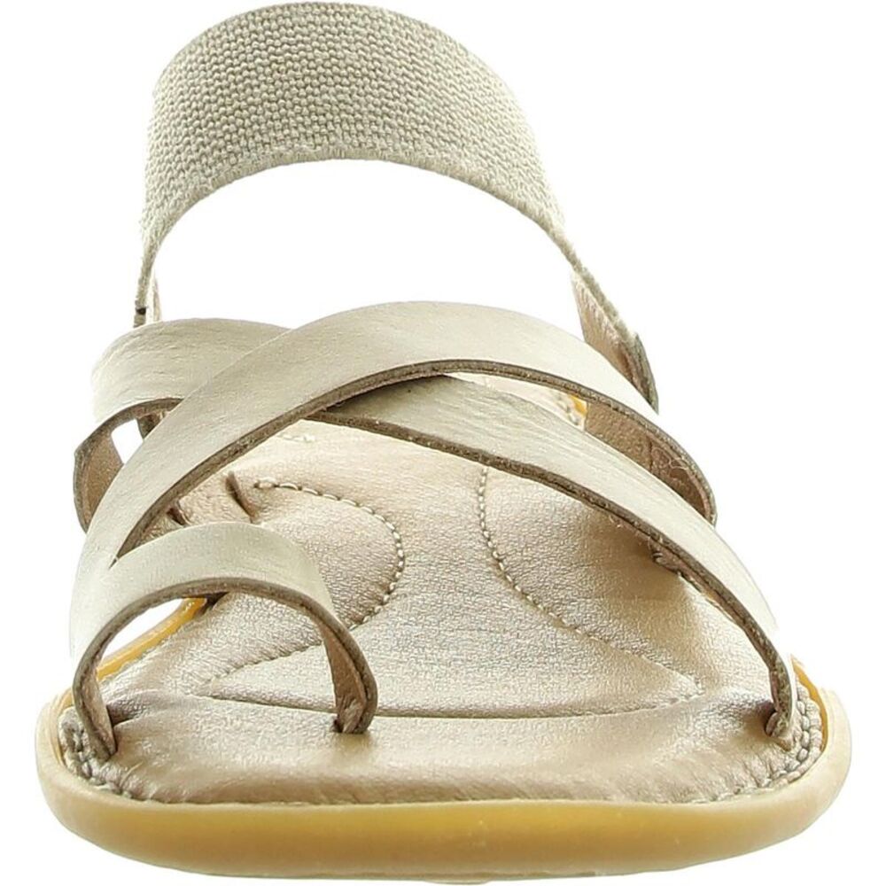 Born Beige Strappy Leather Sandals 6 - Picture 3 of 7